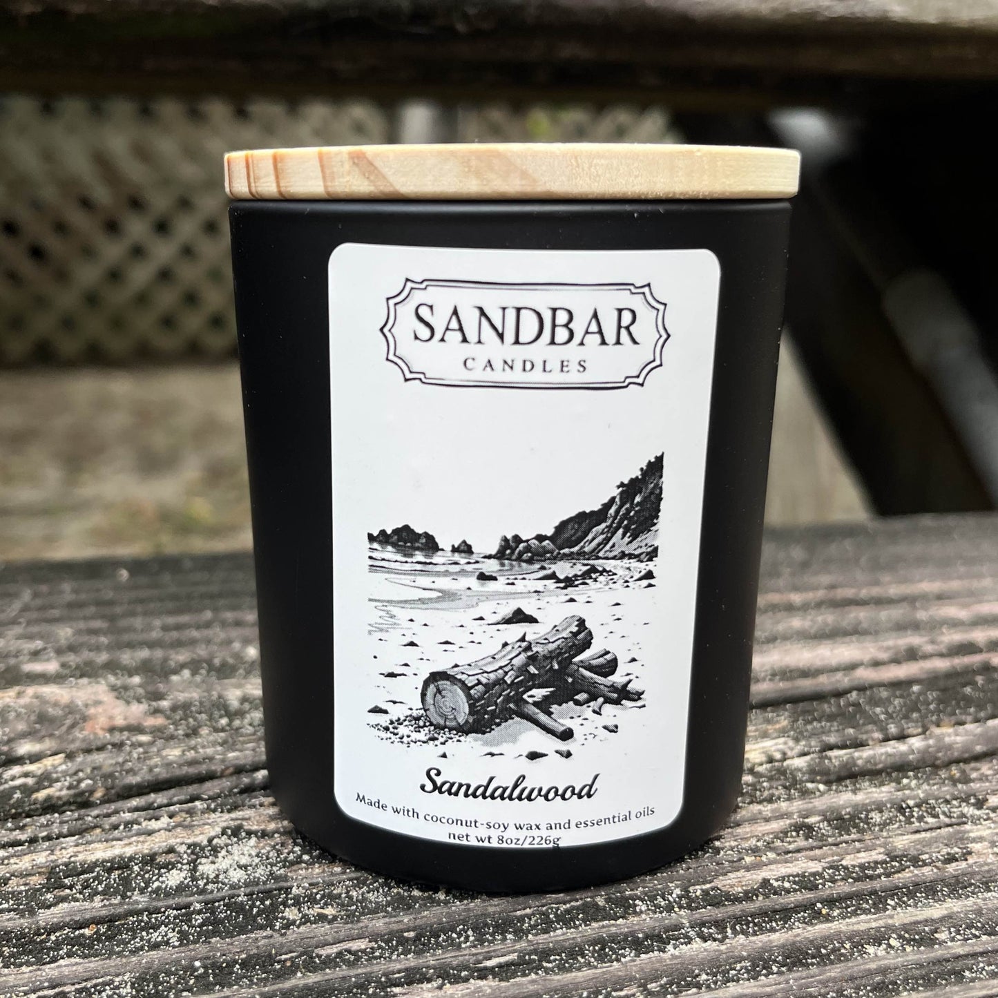 Sandalwood 8oz Candle